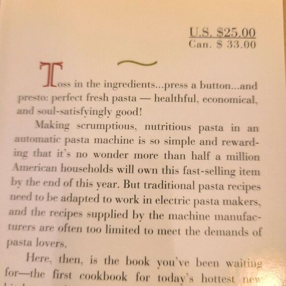 VINTAGE Cookbook The Ultimate Pasta Machine Hardbound Photos Recipes - Picture 4 of 13
